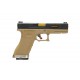 Страйкбольный пистолет WE Tech G Force G17 T6 GBB pistol (Black/ Tan/Silver) WE-G001WET-6